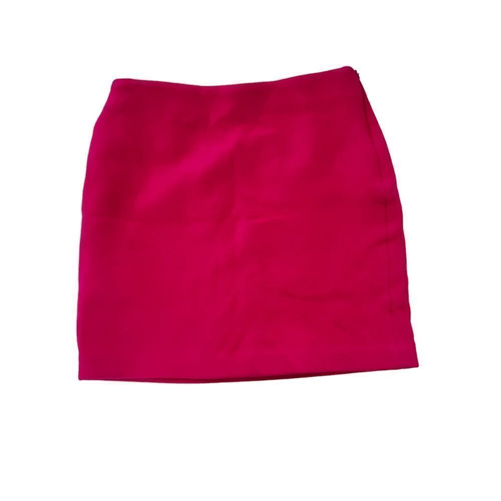 Love Mochino Wool Blend Pink Lined Mini Skirt Size 6 GUC